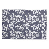 Coastal Chic Hamptons Blau-und Weiß Korallenriff Kissenbezug (Rückseite)