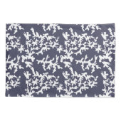 Coastal Chic Hamptons Blau-und Weiß Korallenriff Kissenbezug (Rückseite-Links)