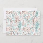 Coastal Chic | Hochzeiten von Foto Aquamarin und K Save The Date (Rückseite)