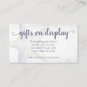 Coastal Chic | Lila Gesteinsbekundung Begleitkarte (Vorderseite)