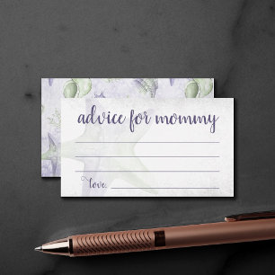 Coastal Chic   Lila Hinweise für Grüne Sternenscha Begleitkarte