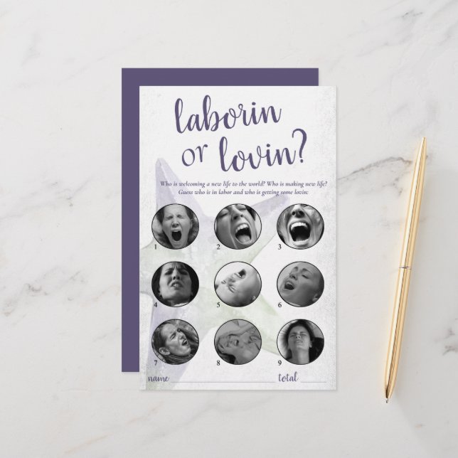 Coastal Chic | Lila Starfish Laboratorium Lovin Ga (Vorderseite/Rückseite Beispiel)