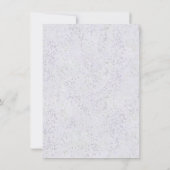 Coastal Chic | Lila und Lime Green Wedding Foto Einladung (Rückseite)