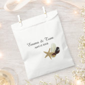 Coastal Chic Minimalistisch Seashell Bouquet Geschenktütchen (Ausgeschnitten)