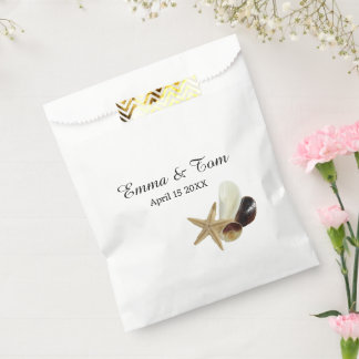 Coastal Chic Minimalistisch Seashell Bouquet Geschenktütchen