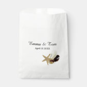Coastal Chic Minimalistisch Seashell Bouquet Geschenktütchen (Vorderseite)