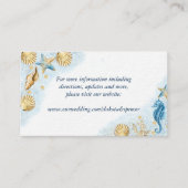 Coastal Chic | Moderne Korallenriff-Website Begleitkarte (Vorderseite)