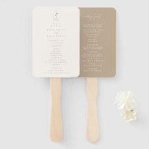 Coastal Chic Monogram Wedding Program