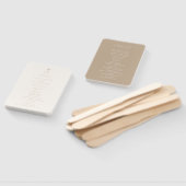 Coastal Chic Monogram Wedding Program Fächer (Non-assembled)