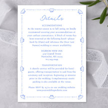 Coastal Chic Muschel Border Elegante Blue Wedding
