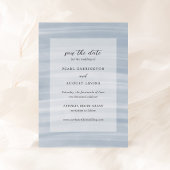 Coastal Chic Mute Blue Elegante Hochzeit Save The Date