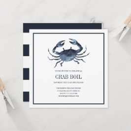 Coastal Chic Navy Crab Fest Meeresfrüchte Boil Par