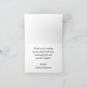 Coastal Chic | Party des modernen Korallenriffs Dankeskarte (Innenseite)