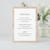 Coastal Chic Sandy Neutral Elegant Hochzeit