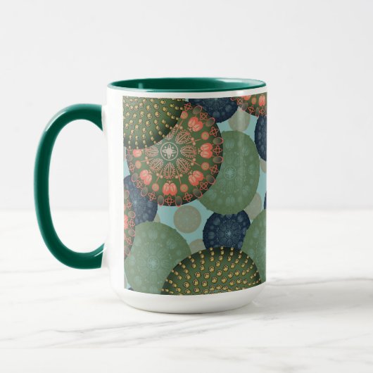 Coastal Chic Stylized Coral Tasse (Links)