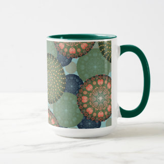Coastal Chic Stylized Coral Tasse