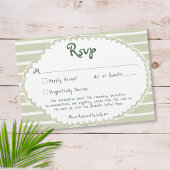 Coastal Chic Sun Palm Tree Wedding QR Code RSVP Karte