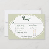 Coastal Chic Sun Palm Tree Wedding RSVP Karte (Vorderseite)