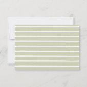 Coastal Chic Sun Palm Tree Wedding RSVP Karte (Rückseite)