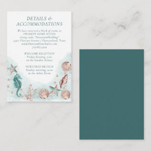 Coastal Chic   Unterkünfte für Aquamarine und Kora Begleitkarte