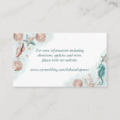 Coastal Chic | Website für Hochzeiten von Aquamari Begleitkarte (Vorderseite)