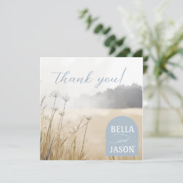 Coastal Chic Wedding Danke mit Foto