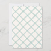 Coastal Chic Wedding Einladung (Rückseite)