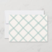 Coastal Chic Wedding RSVP Karte (Rückseite)
