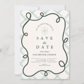Coastal Chic Wedding Save The Date (Vorderseite)