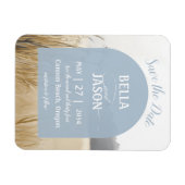 Coastal Chic Wedding Save the Date Magnet (Horizontal)