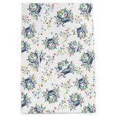 Coastal Christmas Crab Pattern Mittlere Geschenktüte (Vorderseite)