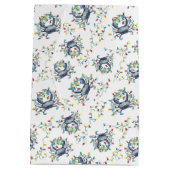 Coastal Christmas Crab Pattern Mittlere Geschenktüte (Rückseite)