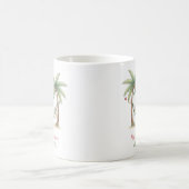 Coastal Christmas Palm Trees With Hammock Kaffeetasse (Mittel)