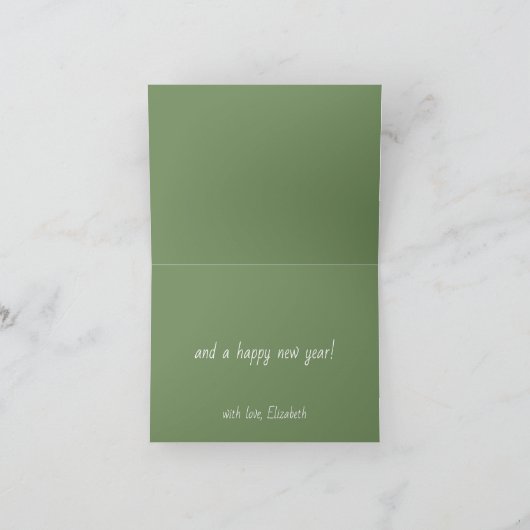 Coastal Christmas Palm Trees With Hammock Karte (Innenseite)