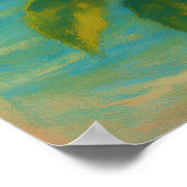 Coastal Citrus - Pastel Painting Style Orange Tree Poster (Ecke)