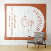 Coastal Classic Modern Boho Bachelorette Wandteppich (Beispiel (Horizontal))