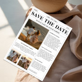 Coastal Cliff Sunset 3 Foto Wedding Newspapier Save The Date