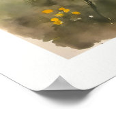 Coastal Cliffs and Sandy Beach Poster (Ecke)