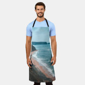 Coastal Cliffside Waves Apron Schürze (Getragen)