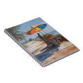 Coastal Coconut Cart Notebook Notizblock (Rechte Seite)