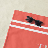 Coastal Conch Muschel Beach House Familienname Cor Strandtuch (Beispiel)