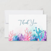 Coastal Coral Reef Vielen Dank Karten (Rückseite)
