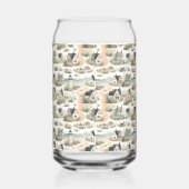 Coastal Cottage Lighthouse Pattern Dosenglas (Rechts)