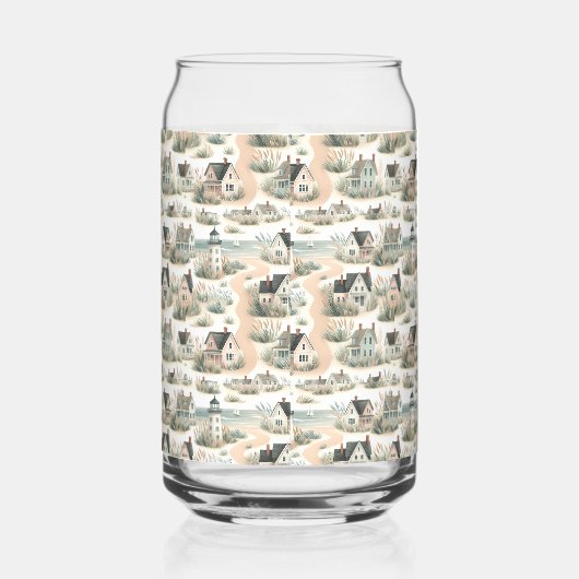 Coastal Cottage Lighthouse Pattern Dosenglas (Links)