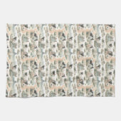 Coastal Cottage Lighthouse Pattern Geschirrtuch (Horizontal)