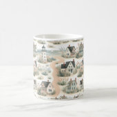 Coastal Cottage Lighthouse Pattern Kaffeetasse (Mittel)