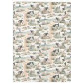 Coastal Cottage Lighthouse Pattern Klemmbrett (Rückseite)
