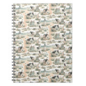 Coastal Cottage Lighthouse Pattern Notizblock (Vorderseite)
