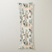 Coastal Cottage Lighthouse Pattern Seitenschläferkissen (Vorderseite Vertikal)