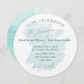 Coastal Cotton mit moderner Typografie Einladung (Vorne/Hinten)